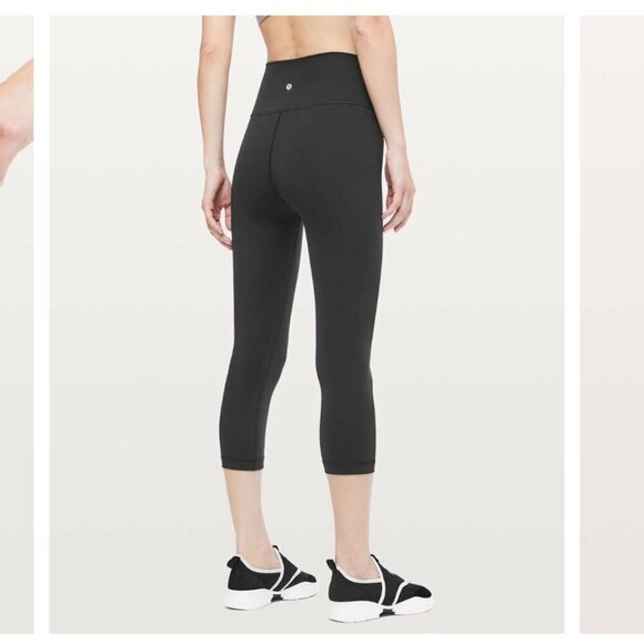 Lululemon Wunder Under Crop *Full-On Luxtreme 21" Black 4 leggings cropped - Picture 1 of 9